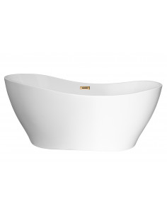 Wanna wolnostojąca Corsan E302 Stella 170 cm z wykończeniem różowe złoto 1