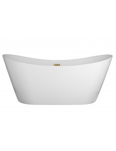 Wanna wolnostojąca Corsan E043 Nauti 160 cm z wykończeniem różowe złoto 1