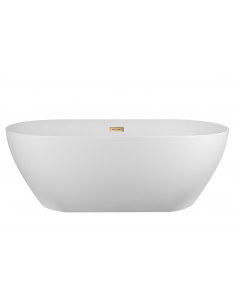 Wanna wolnostojąca Corsan E041 Olvena 160 cm z wykończeniem różowe złoto 1