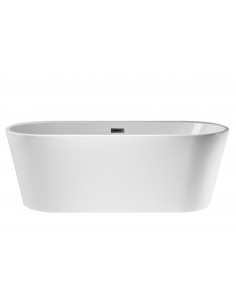 Wanna wolnostojąca Corsan E026 Salina 160 cm z wykończeniem czarnym 1