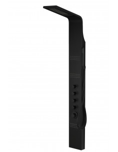 Panel prysznicowy Corsan Kaskada A014A czarny z hydromasażem i termostatem 1