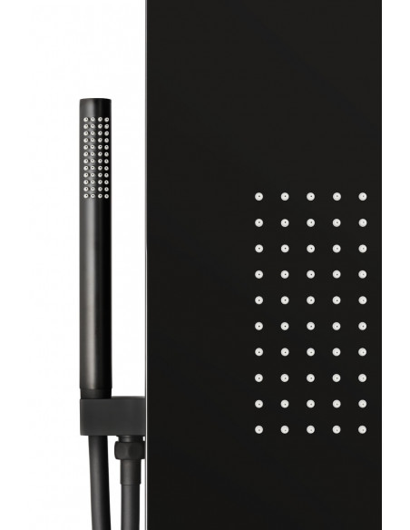 Panel prysznicowy Corsan Duo A777 czarny z hydromasażem i termostatem 7