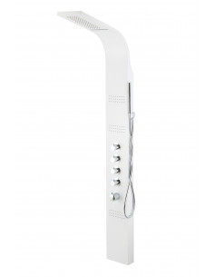 Panel prysznicowy Corsan Kaskada biały z hydromasażem i termostatem 1