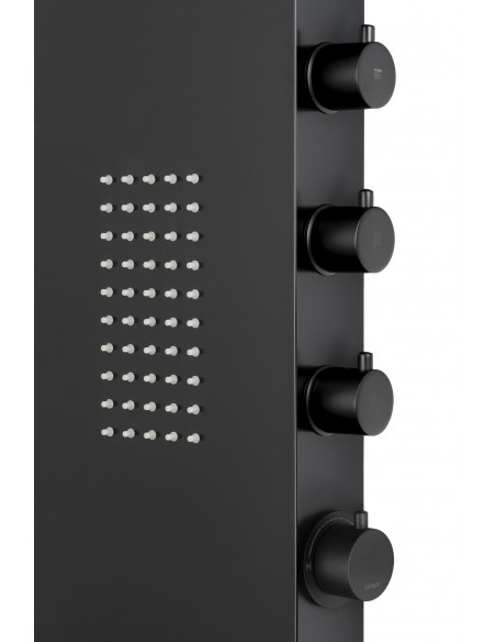 Panel prysznicowy Corsan Duo A777 czarny z hydromasażem 4