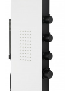 Panel prysznicowy Corsan Duo A777 biało-czarny z hydromasażem 1 2