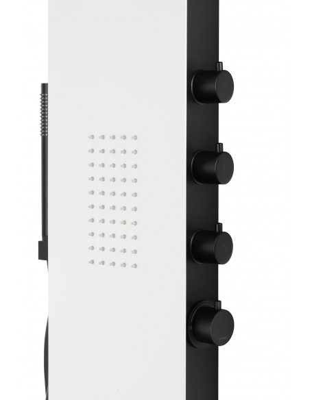 Panel prysznicowy Corsan Duo A777 biało-czarny z hydromasażem 2