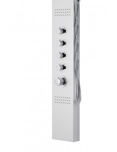 Panel prysznicowy Corsan Kaskada A014A gwiezdna szarość z hydromasażem 1 2