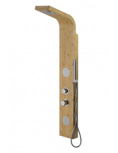 Panel prysznicowy Corsan Bali B231 bambusowy z hydromasażem 1