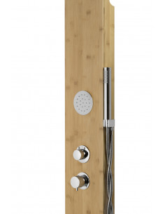 Panel prysznicowy Corsan Bali B231 bambusowy z hydromasażem 1 2