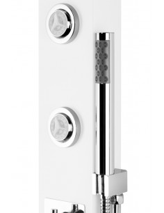 Panel prysznicowy Corsan Tosca A052 biały z hydromasażem 1 2