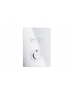 Bateria prysznicowa podtynkowa Corsan BT02CH z termostatem chromowana 1