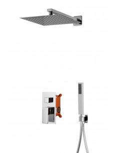 Zestaw prysznicowy podtynkowy Corsan Z01MCH chromowany 1