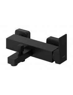 Bateria wannowo prysznicowa ścienna Corsan CMB3025BL Ango czarna 1 2