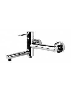 Bateria wannowo prysznicowa ścienna Corsan CMB7541CH Lugo chromowana 1