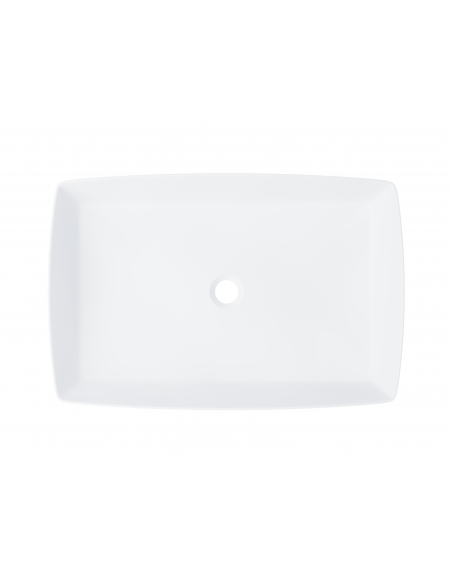 Umywalka nablatowa Corsan 649971 prostokątna biała 58 x 38 x 15 cm 5