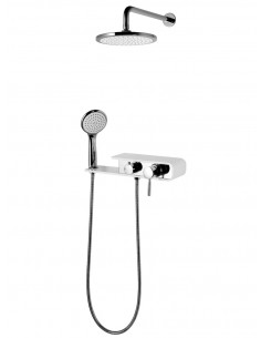 Zestaw prysznicowy podtynkowy Corsan CMN001 Konekto biały 1