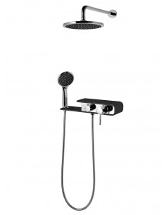 Zestaw prysznicowy podtynkowy Corsan CMN001 Konekto czarny 1