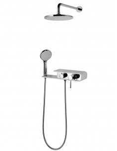 Zestaw prysznicowy podtynkowy Corsan CMN001 Konekto szary 1