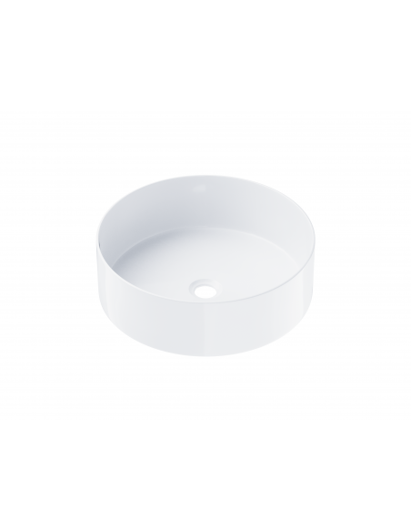 Umywalka nablatowa Corsan 649940 okrągła biała 40,5 x 40,5 x 13 cm 1