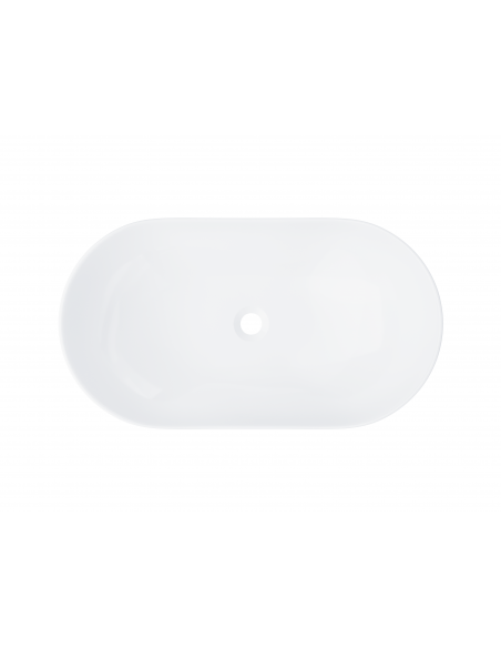 Umywalka nablatowa Corsan 649964 owalna biała 62,5 x 35 x 16,5 cm 5