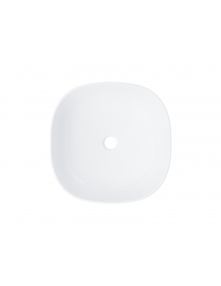Umywalka nablatowa Corsan 649995 kwadratowa biała 42 x 42 x 14,5 cm 5