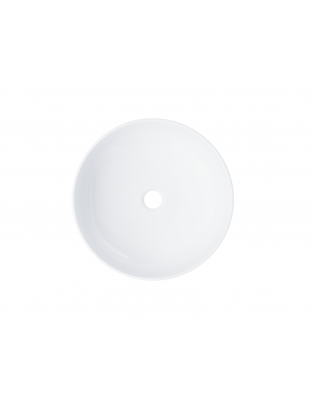 Umywalka nablatowa Corsan 649988 okrągła biała 41,5 x 41,5 x 13,5 cm 5