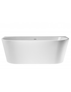 Wanna przyścienna wolnostojąca Corsan E029 Mono 170 cm z wykończeniem chrom 1