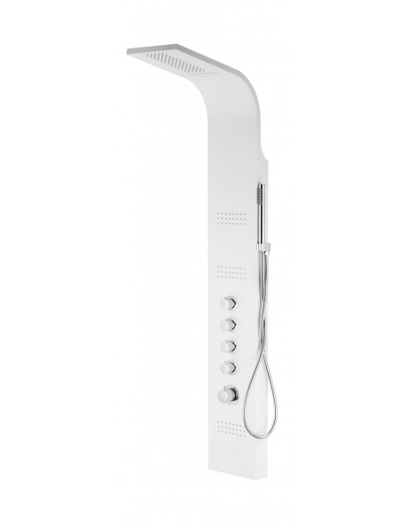 Panel prysznicowy Corsan Akoja A025 biały z hydromasażem i termostatem 1