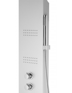 Panel prysznicowy Corsan Akoja A025 gwiezdna szarość z hydromasażem 1 2