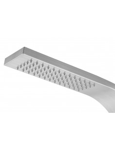 Panel prysznicowy Corsan Snake S002 srebrny z hydromasażem i termostatem 1 2