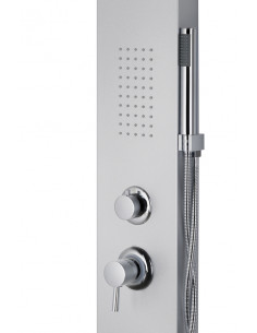 Panel prysznicowy Corsan Alto A017 gwiezdna szarość z hydromasażem 1 2