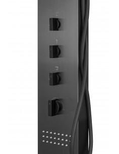 Panel prysznicowy Corsan Neo S060 grafitowy z hydromasażem 1 2