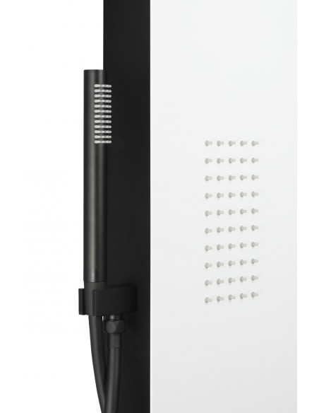Panel prysznicowy Corsan Duo A777 biało-czarny z hydromasażem i termostatem 6