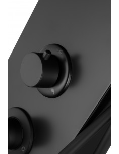 Panel prysznicowy Corsan Alto A017 czarny z hydromasażem 1 2