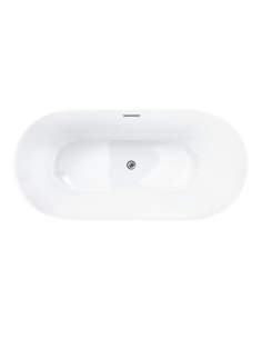 Wanna wolnostojąca Corsan E042 Reno 170 cm z wykończeniem chrom 1 2