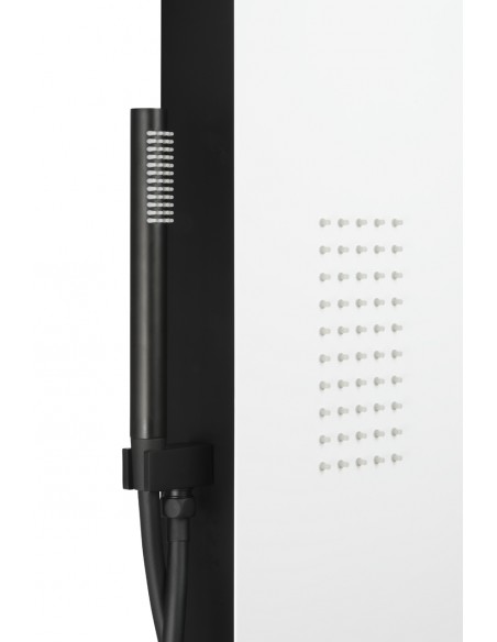 Panel prysznicowy Corsan Duo A777 biało-czarny z hydromasażem i termostatem 14