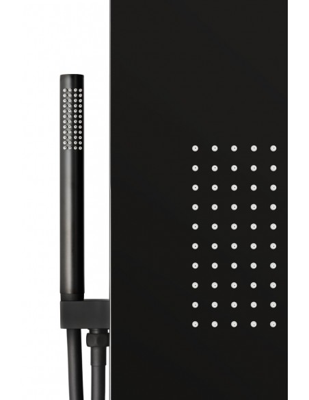 Panel prysznicowy Corsan Duo A777 czarny z hydromasażem i termostatem 18