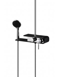 Kolumna prysznicowa Corsan CMN002 Klar Fiber chrom z czarnym 1 2