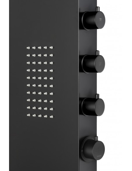 Panel prysznicowy Corsan Duo A777 czarny z hydromasażem 11