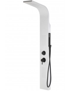 Panel prysznicowy Corsan Alto A017 biały z czarnym wykończeniem 1