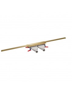 Odpływ liniowy Wiper Intensi 316 DUO Lin jasny złoty 40 - 120 cm do docinania 1 2