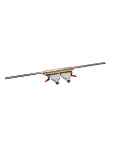 Odpływ liniowy Wiper Intensi 316 DUO Lan srebrny 40 - 120 cm do docinania 1 2