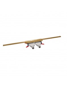 Odpływ liniowy Wiper Intensi 316 DUO Lan miodowy złoty 40 - 120 cm do docinania 1 2