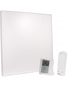 Zestaw panel grzewczy na podczerwień 59 x 59 cm SUNCEIL IR 300W z termostatem 1