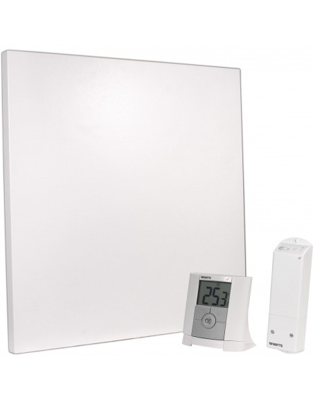 Zestaw panel grzewczy na podczerwień 59 x 59 cm SUNCEIL IR 300W z termostatem 1