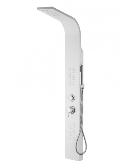 Panel Prysznicowy Corsan Alto A017 Biały Z Hydromasażem I Oświetleniem LED 1