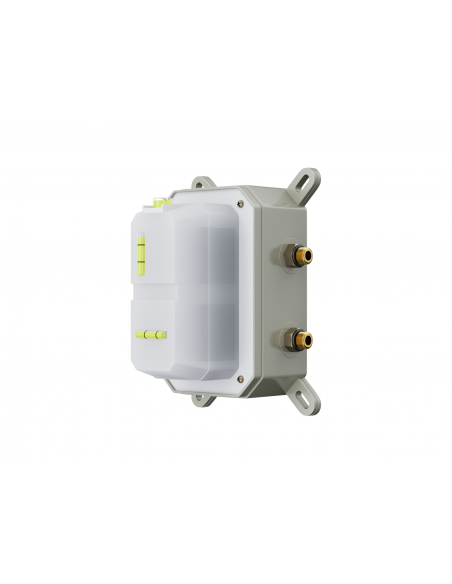 Natryskowy zestaw prysznicowy Corsan ZA25TCHW kwadratowa deszczownica z podtynkową baterią termostatyczną i funkcjonalną wyle