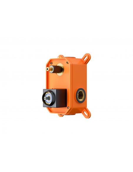 Natryskowy zestaw prysznicowy Corsan ZA30MCHW kwadratowa deszczownica z podtynkową baterią mieszaczową i funkcjonalną wylewką