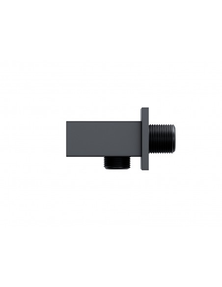 Natryskowy czarny zestaw prysznicowy Corsan ZA30MBL kwadratowa deszczownica z podtynkową baterią mieszaczową 16