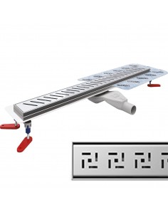 Odpływ liniowy 110 cm Wiper New Premium kratka Tivano zestaw 1